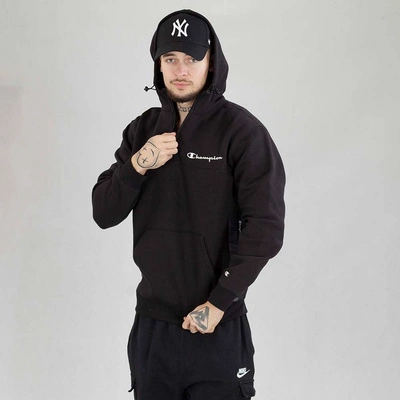 Bluza Champion Hoodie Jacquard Tape Half Zip 219095 czarna