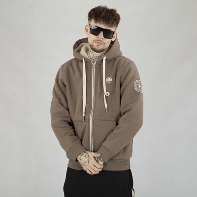 Bluza Pit Bull Hoodie Zip Sherpa Ruffin II brązowa