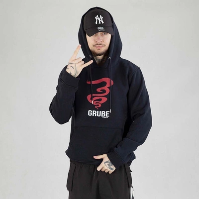 Bluza Grube Lolo hoodie Dymek Print granatowa