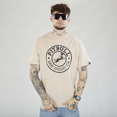 Koszulka Pit Bull San Diego CA piaskowa