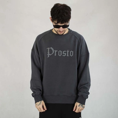 Bluza Prosto Crewneck Goth czarna sprana