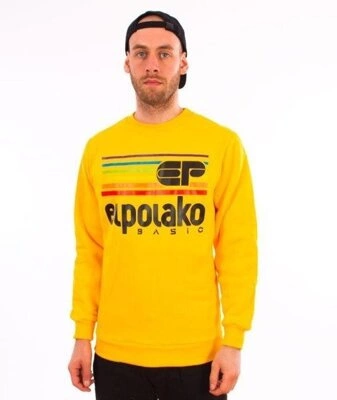 El Polako-Rainbow Crewneck Bluza Żółty