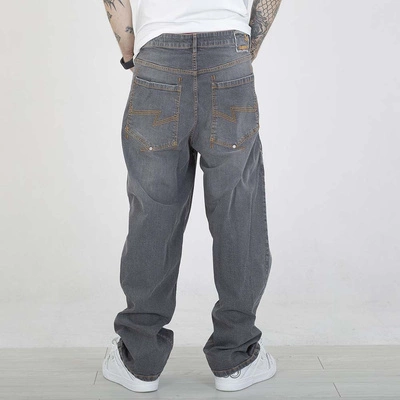 Spodnie Stoprocent Baggy Lose Fit Tag czarny sprany jeans