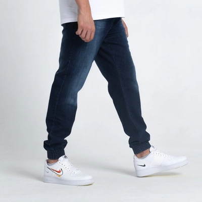 Smoke Story SKIN Jogger Slim Jeans z dziurami Dark