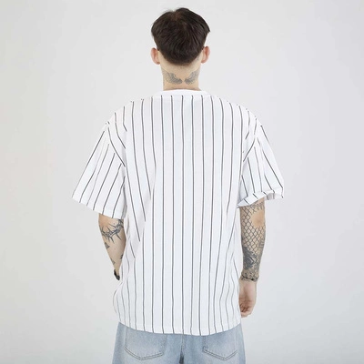 Koszulka Karl Kani KK Small Signature pinstripe 6030152 biała