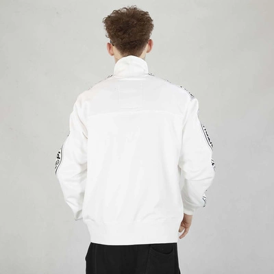 Bluza Pit Bull Crewneck Zip Tape Logo biała