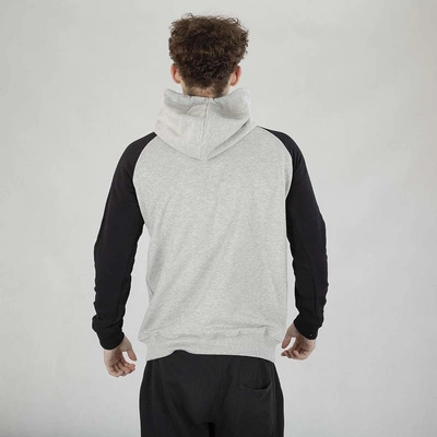 Bluza Hoodie Biuro Ochrony Rapu BOR CREW CLASSIC szaro-czarna