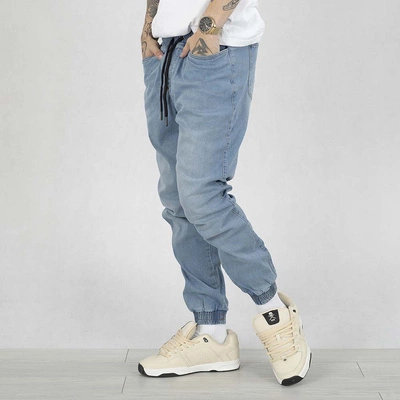 Spodnie Jogger Moro Sport Mini Slant Tag Pocket light wash