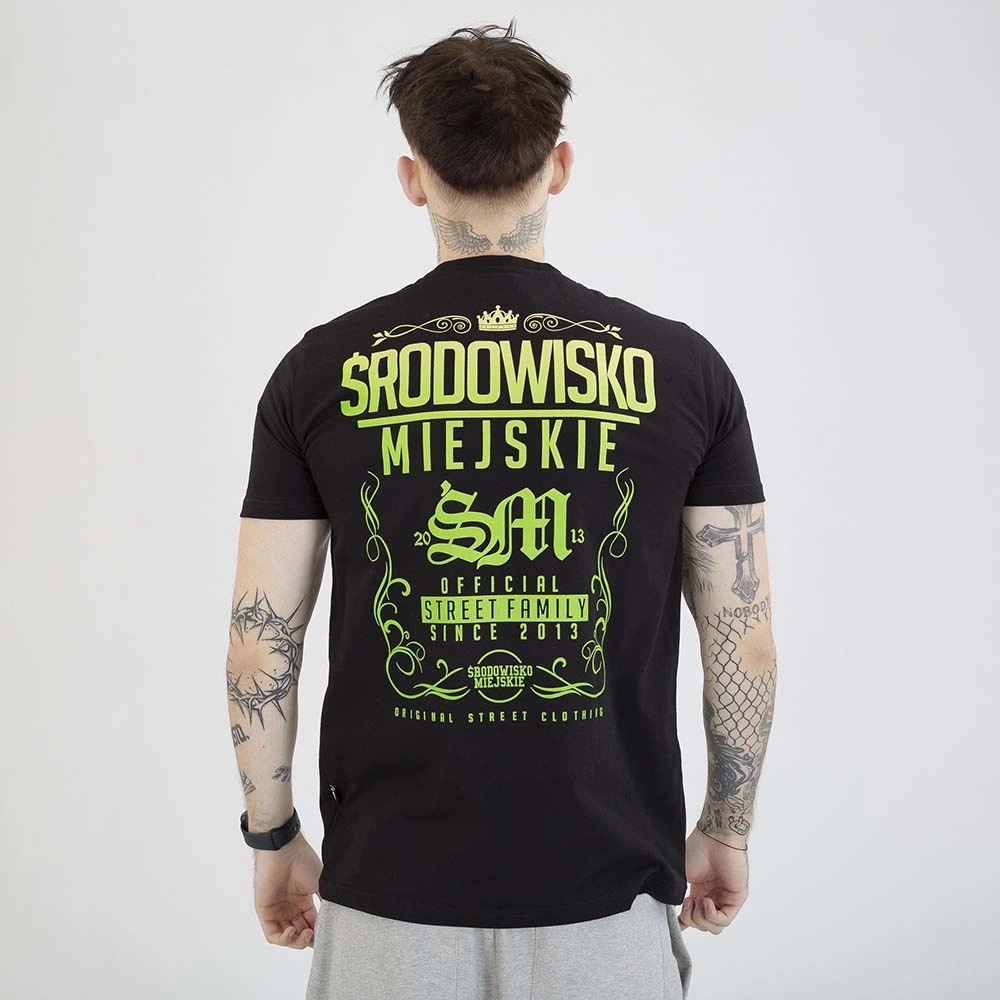 Koszulka Środowisko Miejskie Theme 2.0 czarna zielona