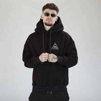 Bluza Lucky Dice Hoodie Triangle LD czarna