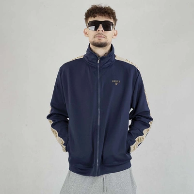 Bluza Crewneck SikSilk Zip SS-26761 granatowa