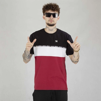 Koszulka Patriotic Cls One Line czarno bordowo biała