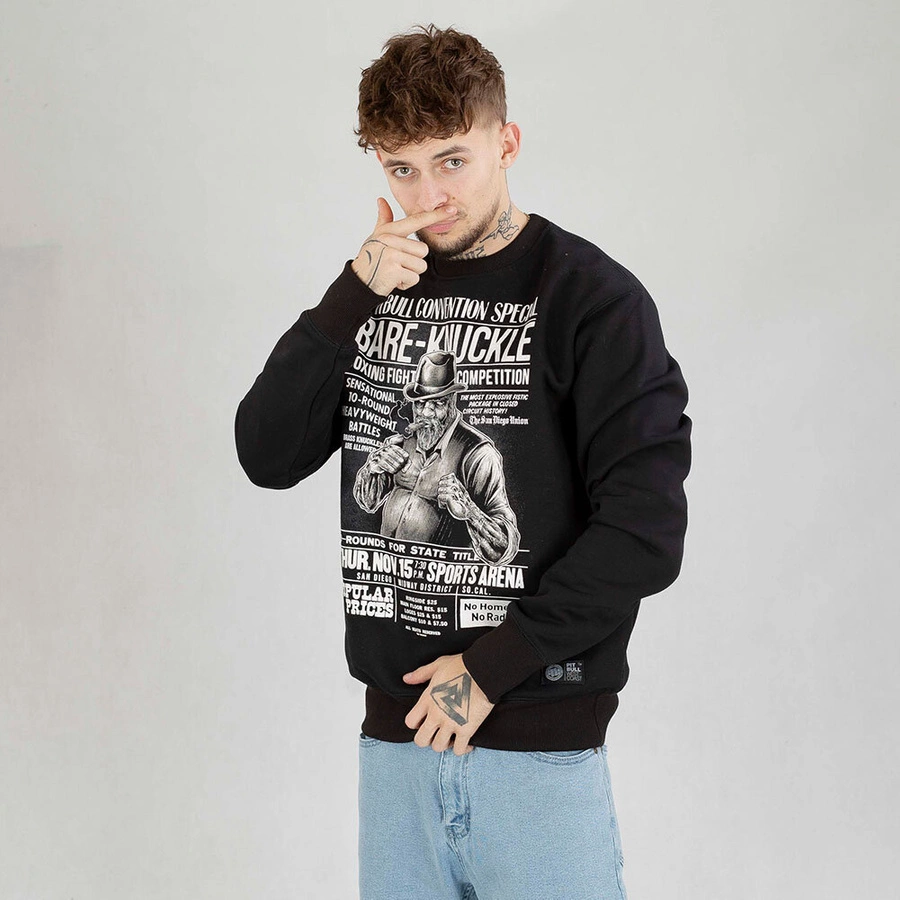 Bluza Pit Bull crewneck Bare Knuckle czarna