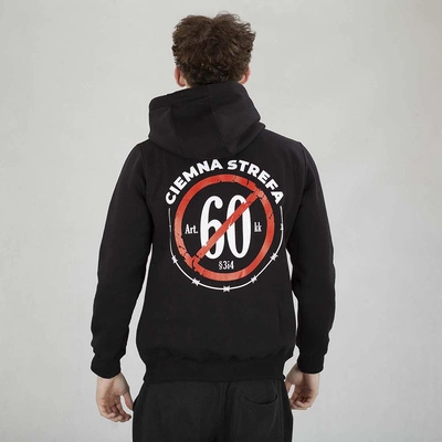 Bluza Hoodie Ciemna Strefa Murem Za Bonusem czarna