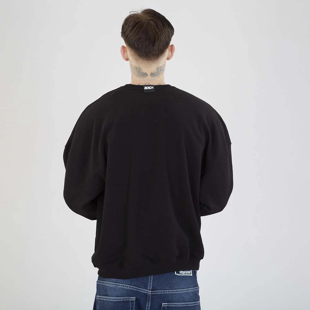 Bluza Stoprocent Crewneck Tag Haftbark czarna