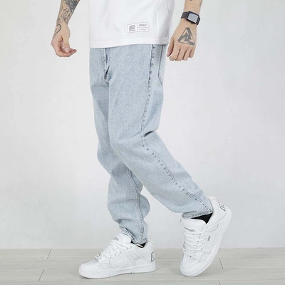 Spodnie Baggy Jigga Wear Carrot Crown jasne niebieskie jeans