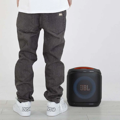 Spodnie Mass Regular Fit Box czarne sprane