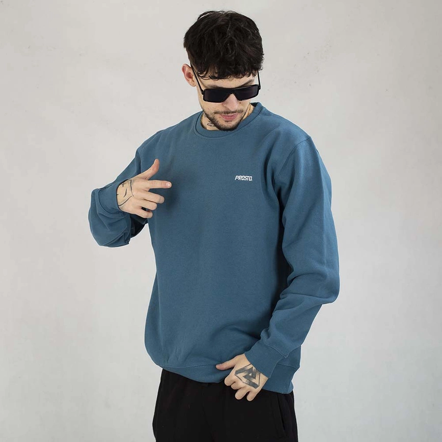 Bluza Prosto Crewneck Base turkusowa