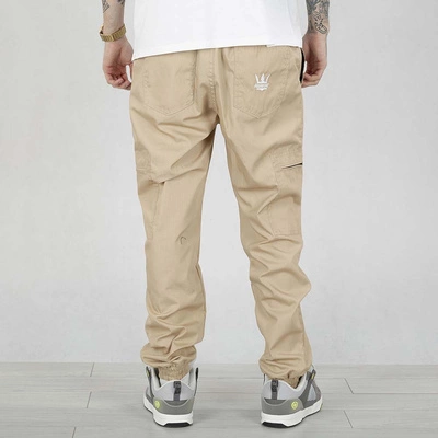 Spodnie Jigga Wear Crown Ripstop Cargo beżowe