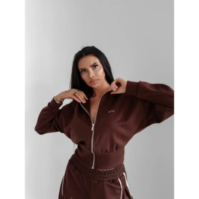 Bluza Olavoga ZIP Silent Storm brązowa