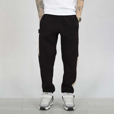 Spodnie dresowe Ciemna Strefa CS czarno beżowe