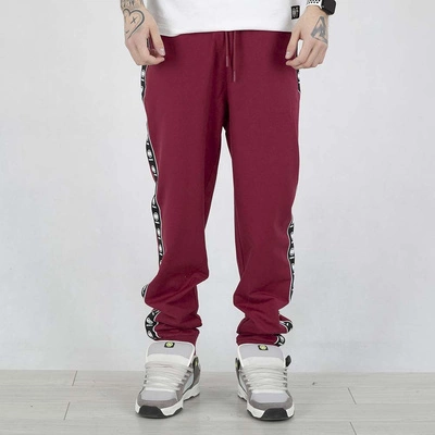 Spodnie dresowe Pit Bull Tape Nugget bordowe