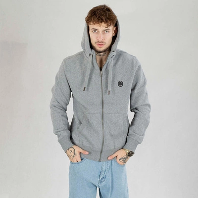 Bluza Pit Bull  Hoodie Zip Small Logo ciemno szara