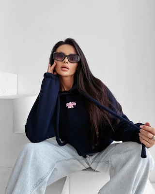 Bluza Olavoga Hoodie Frost Layer granatowa