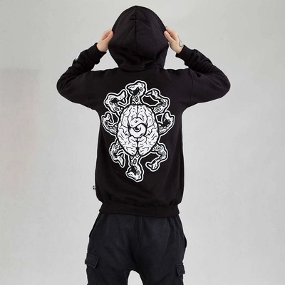 Bluza Brain Dead Familia Hoodie ZIP Represent Ośmiornica czarna