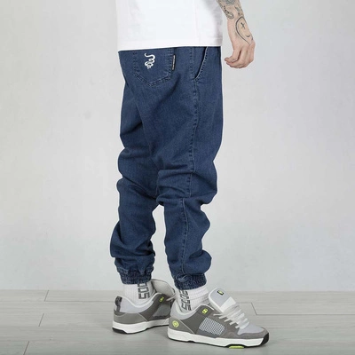 Spodnie Grube Lolo Dymek Back Haft light jeans