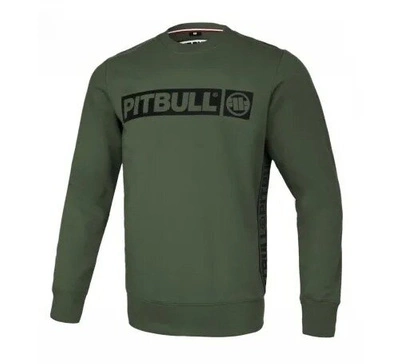 Bluza Pit Bull Crewneck French Terry Albion oliwkowa