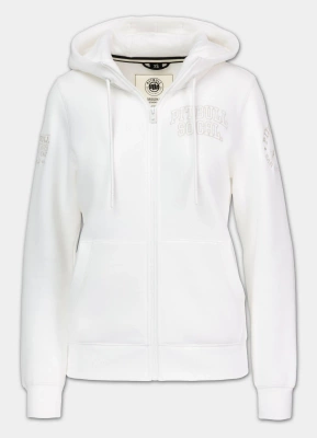 Bluza Pit Bull Hoodie Zip Fiora biała