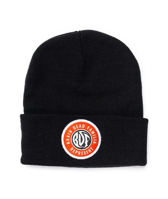Czapka Zimowa Brain Dead Familia Circle Logo czarna