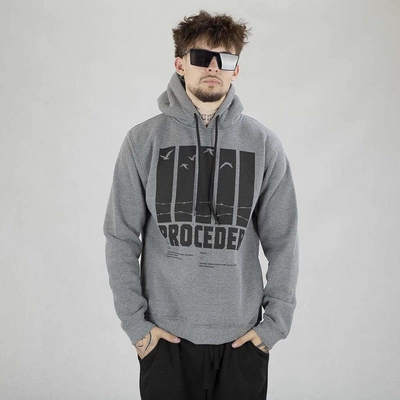 Bluza Hoodie Chada Kraty szara