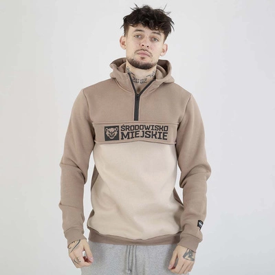 Bluza Środowisko Miejskie Hoodie Essential Bear beżowa kremowa