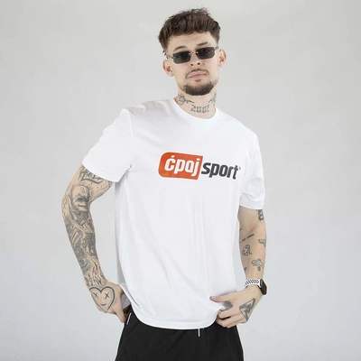 Koszulka Stoprocent Ćpaj Sport Logo biała