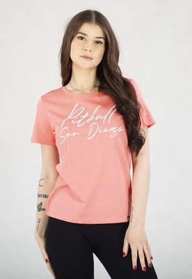 Koszulka Pit Bull Pitbull SD koralowa