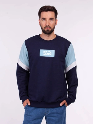 Smoke Story ARM CUT Bluza bez kaptura Granatowy