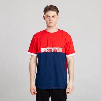 El Polako 3CUT T-Shirt Czerwony/Granatowy