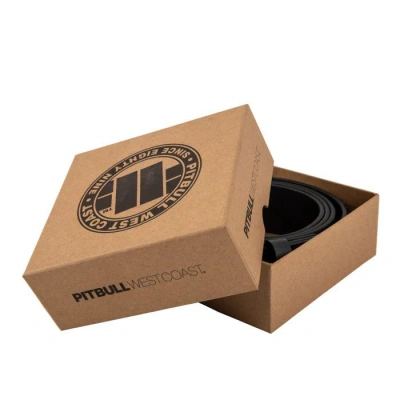 Pasek Pit Bull Leather Bones czarny