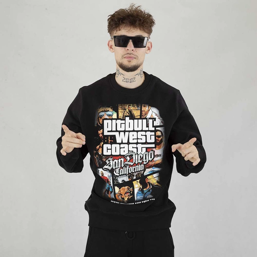 Bluza Pit Bull Crewneck Most Wanted czarna