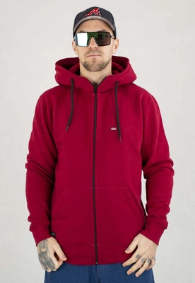 Bluza Elade ZIP Hoodie Patch bordowa