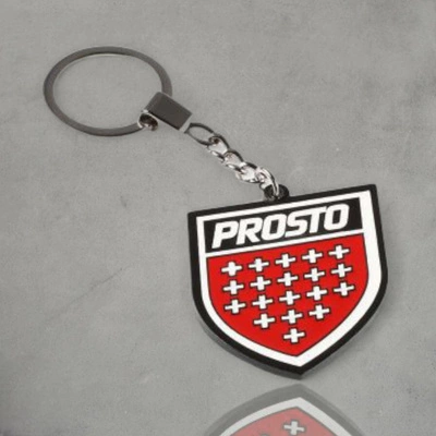 Brelok Prosto Klasyk Keychain Shield czerwony