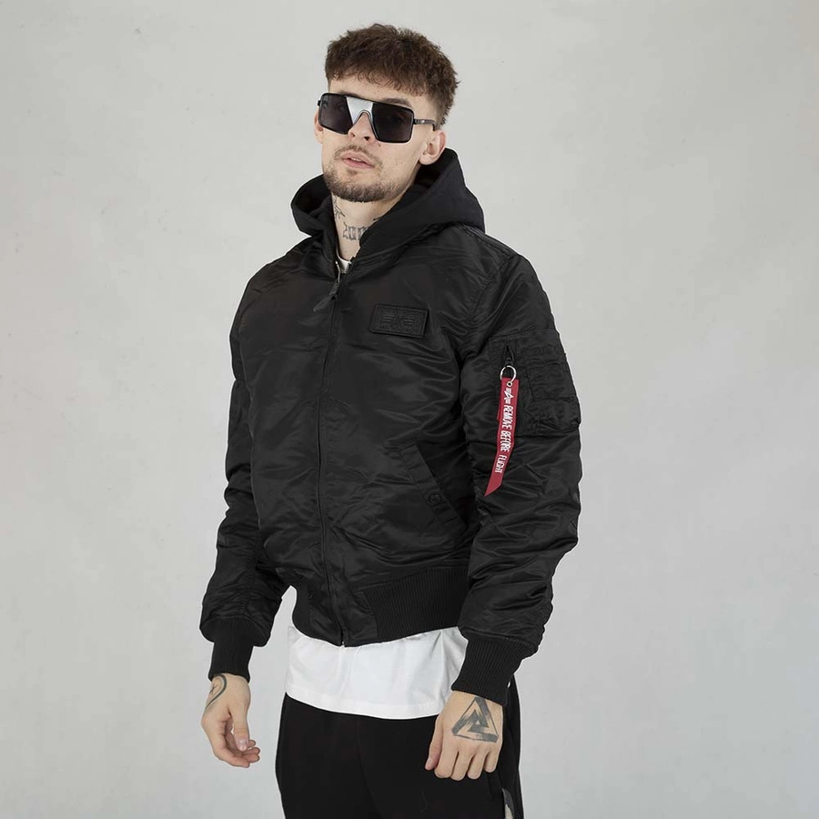 Kurtka Alpha Industries MA-1 ZH Back Print 128113 czarna