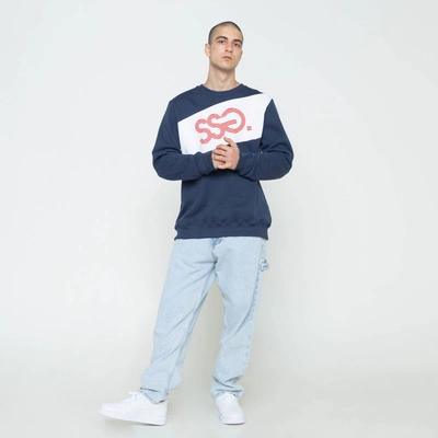 Bluza Klasyczna Smoke Story Striped Logo Granatowy