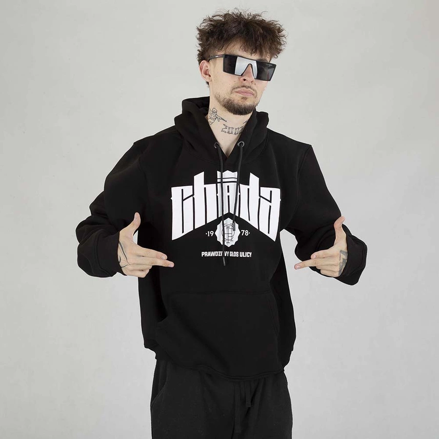 Bluza Hoodie Chada Proceder Głos czarna