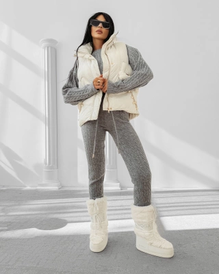 Bezrękawnik Damski Olavoga Rain ecru