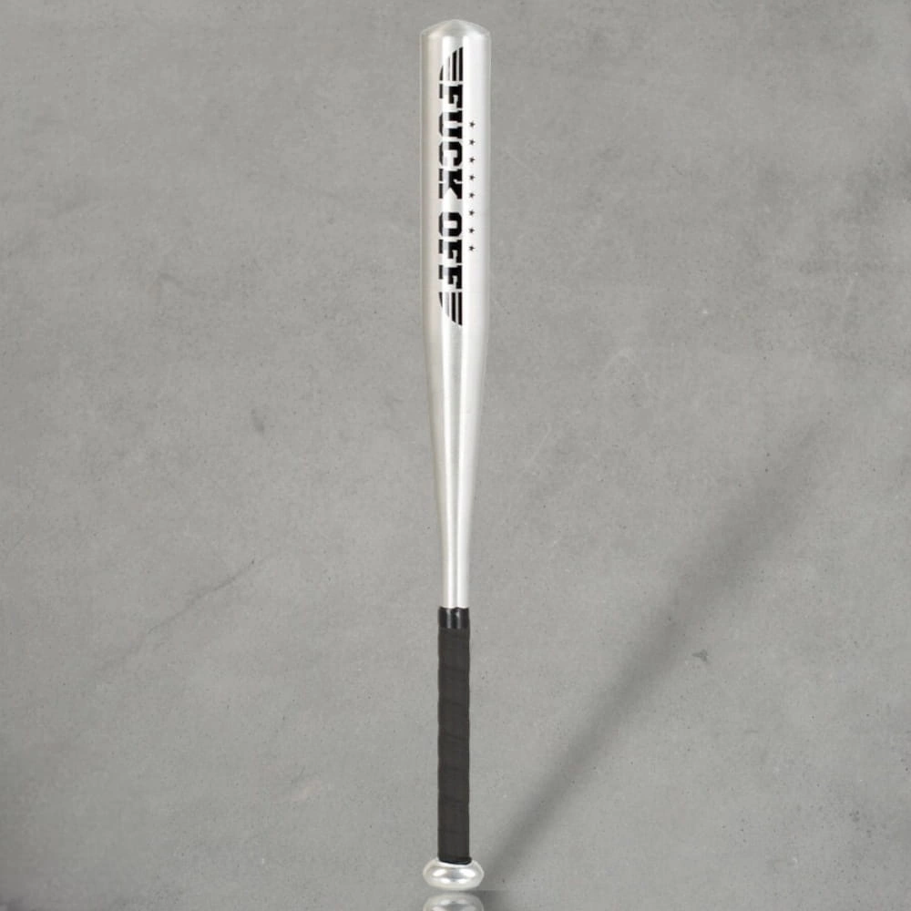 Kij Bejsbolowy aluminiowy Red Eyes Fuck Off srebrno czarny