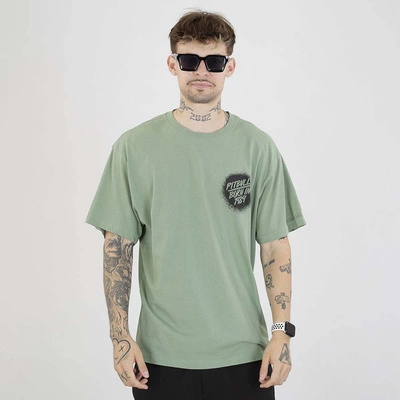 Koszulka Pit Bull Graffiti sprana zielona