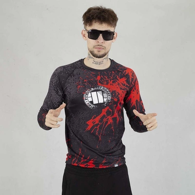 Long Pit Bull Rashguard Blood Dog II czarny